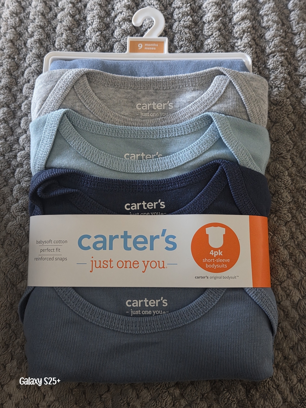 Carter’s Just One You Baby Boy 4 Pack Bodysuits 9 Months NWT
